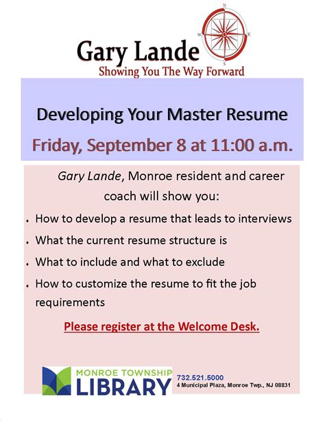 Developing Your Master Resume