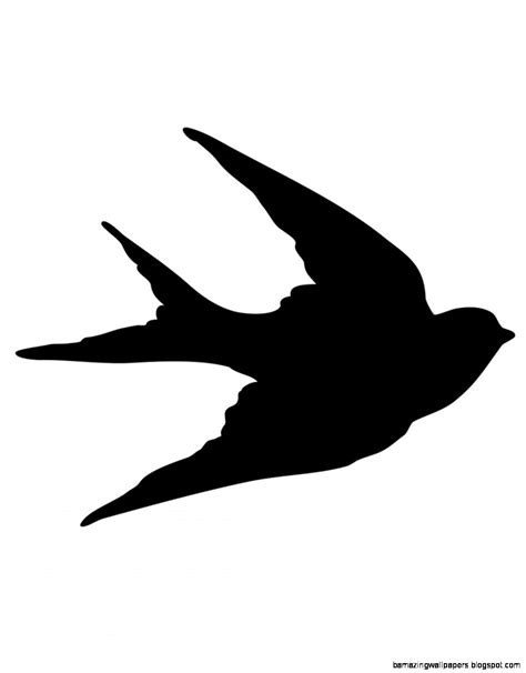 Flying Sparrow Silhouette at GetDrawings.com | Free for personal use ...