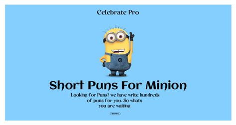 Hilarious Minion Puns Minutes Of Punny Pranks