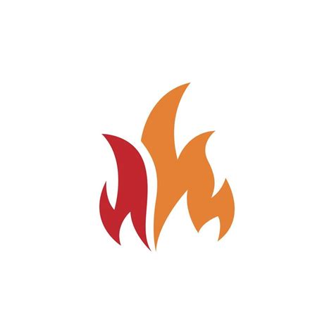 Flame Fire Icon Logo Illustration Vector Art At Vecteezy