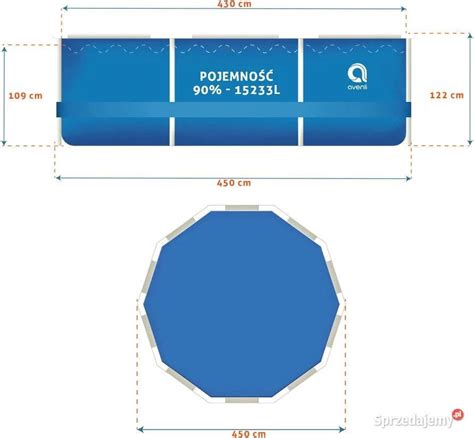 BASEN OGRODOWY SELAŻLOWY duży avenli zestaw 18w1 450x122 cm Warszawa