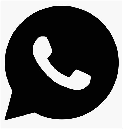 Whatsapp Computer Icons - Whatsapp Logo Black Png, Transparent Png ...