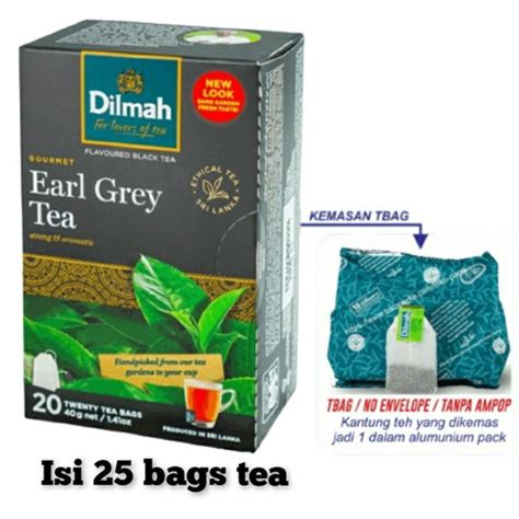 Jual Dilmah Earl Grey Tea Flavoured Black Tea Isi Kantong Teh