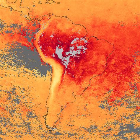 Fires And Thick Smoke Over South America Natural Hazards Nasa