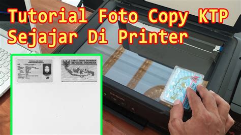 Tutorial Foto Copy KTP SIM Sejajar Di Printer YouTube