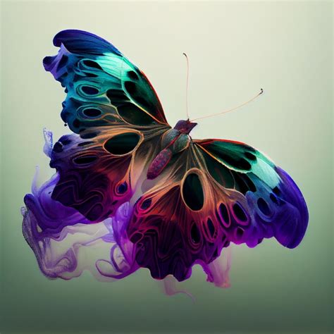 Premium Photo Brightly Colored Butterfly With Black Spots And Purple