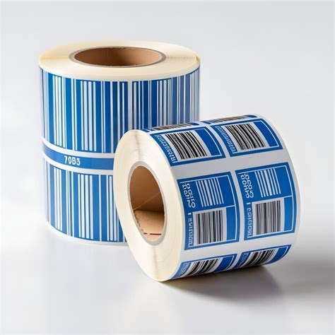 Premium AI Image | Barcode Labels on Rolls for Efficient Inventory and ...