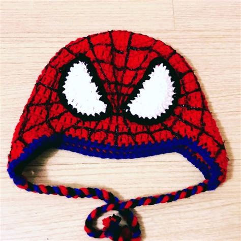 Touca De Croche Homem Aranha Produtos Personalizados No Elo