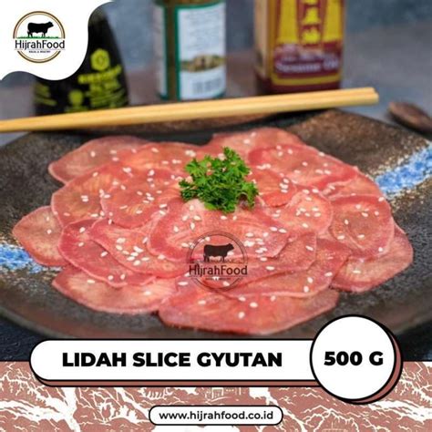 Jual Lidah Sapi Slice Tipis Bersih Tanpa Kulit Beef Ox Tongue For