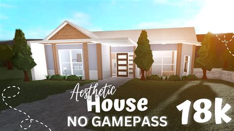 Bloxburg 18k Aesthetic Housebuild No Gamepasses Youtube