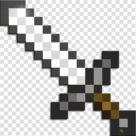 Minecraft Iron Sword Pixel Art