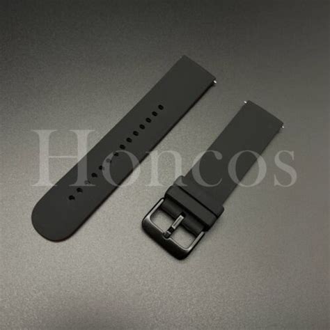 20 22 Mm Blackbd Silicone Rubber Watch Band Strap Fits For Timex Quick Release Ebay