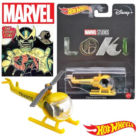 Hot wheels โมเดลเครองบน THANOSCOPTER THANOS LOKI MARVEL STUDIOS ลขสทธแท โมเดลรถ