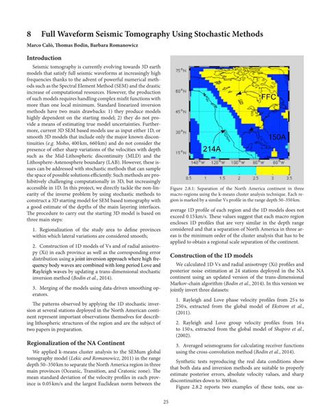 Pdf Full Waveform Seismic Tomography Using Stochastic Methods