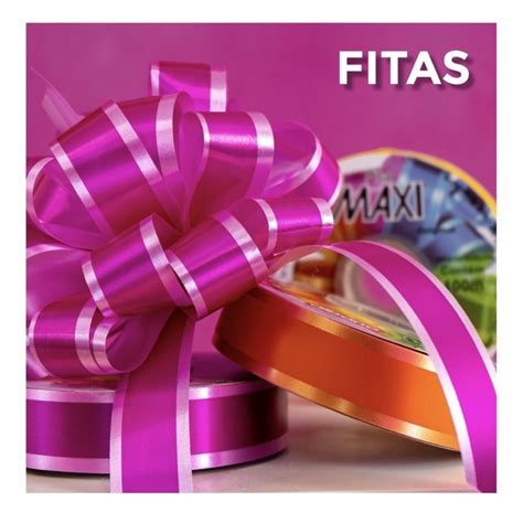 Fita presente plástica decorativa para laço 32mmX100m Shopee Brasil