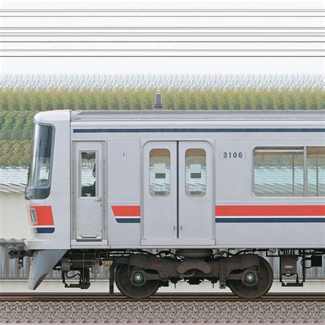 東急3000系3106編成（山側）｜RailFile.jp｜鉄道車両サイドビューの図鑑