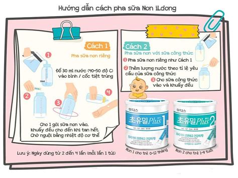 Bật mí cách pha sữa non ILDONG Hàn Quốc số 1 và 2 chuẩn chỉnh cho trẻ