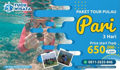 Paket Tour Pulau Pari Hari Tugu Wisata