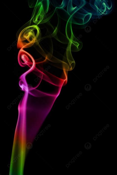 Colorful Smoke On Black Background Photo And Picture For Free Download ...