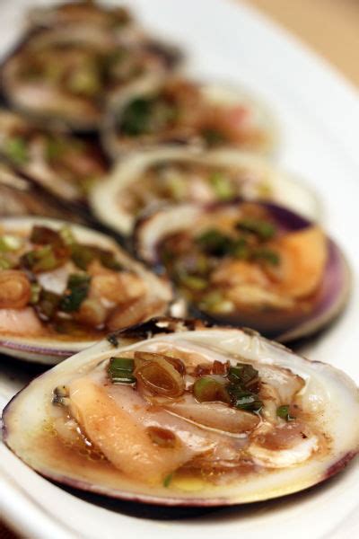 Top Neck Clams With Vinegar And Scallion Sauce Kqed