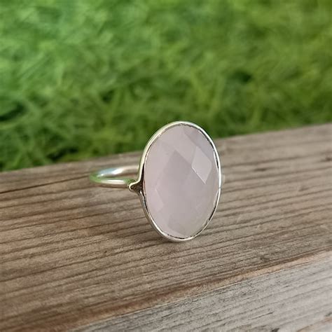 Boho Statement Ring Aqua Quartz Sterling Silver Ring Hand Etsy