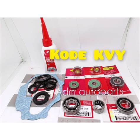 Jual Paket Bearing Rasio Gear Box Gardan Pch Kvy Kvb Honda Beat