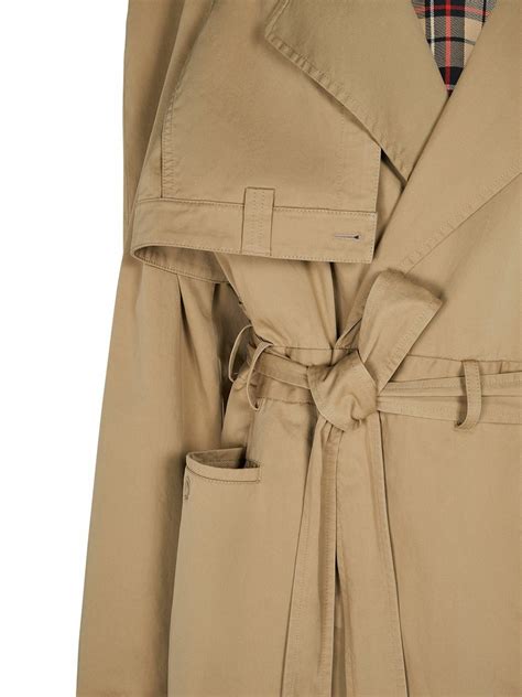 Balenciaga Cotton Twill Trench Coat Balenciaga