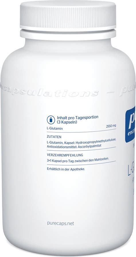 L Glutamin 850 Mg 90 Kapseln Pure Encapsulations VitalAbo