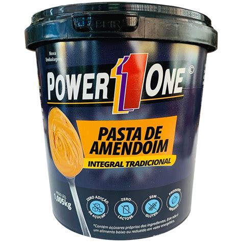 PASTA DE AMENDOIM INTEGRAL TRADICIONAL POWER 1 ONE 1 005KG Rafa S