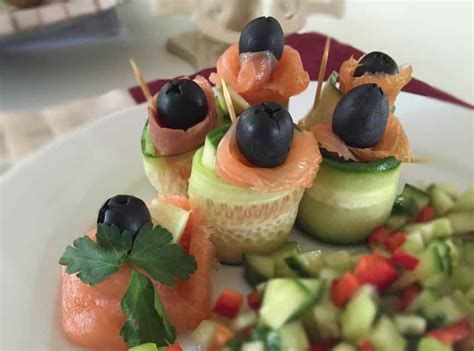 Smoked Salmon Cucumber Rolls