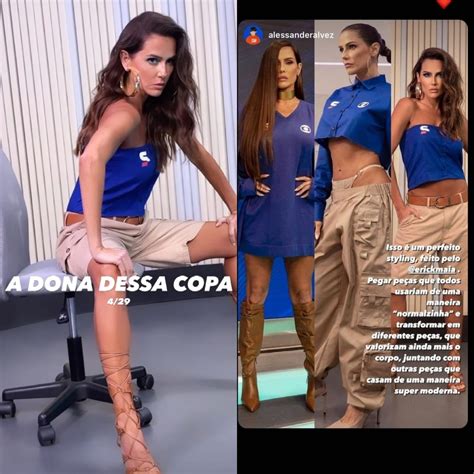 Deborah Secco Para A Web Ao Exibir Quarto Look Como Comentarista Da