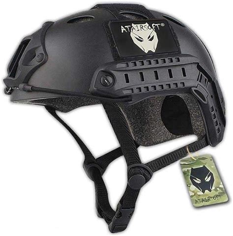 Atairsoft Pj Type Tactical Paintball Airsoft Fast Helmet Black Helmets