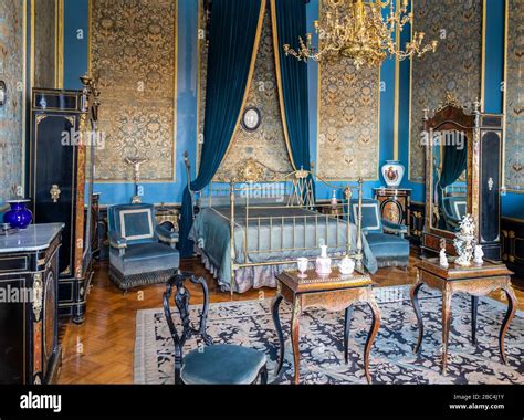 Ornate interior room at Chapultepec Castle, now National Museum of ...