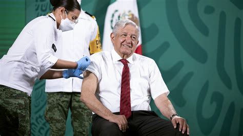 AMLO Recibe Segunda Dosis De Vacuna AstraZeneca Contra Covid 19