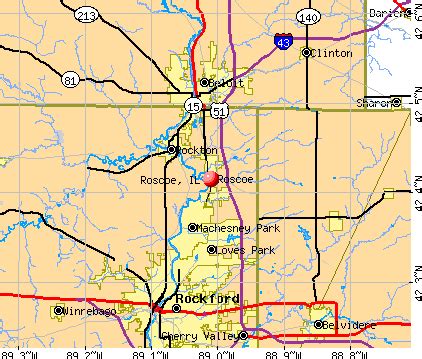 Roscoe Illinois Map