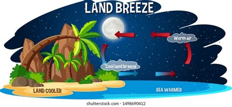 36 Land Breeze Night Stock Vectors And Vector Art Shutterstock