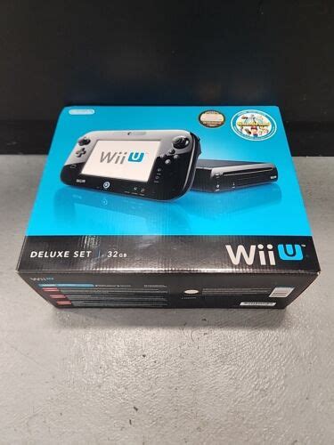 New Nintendo Wii U Gb Console Deluxe Set Black System Nintendo Land