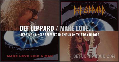 29 Years Ago Def Leppard Release Make Love Like A Man Single