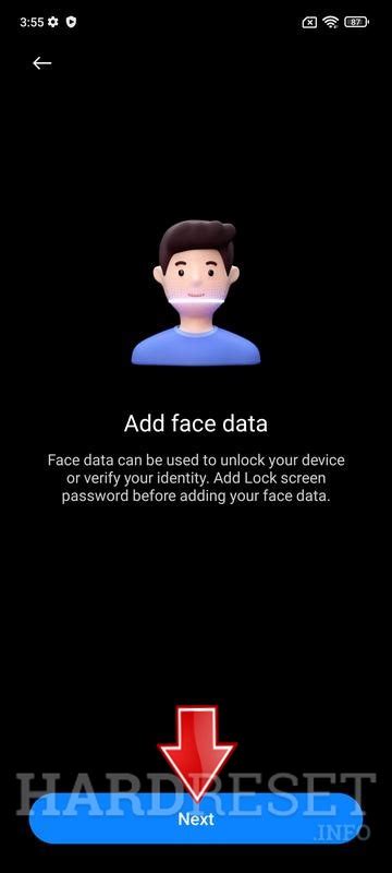 Add Face Unlock Xiaomi Redmi Note 10s How To