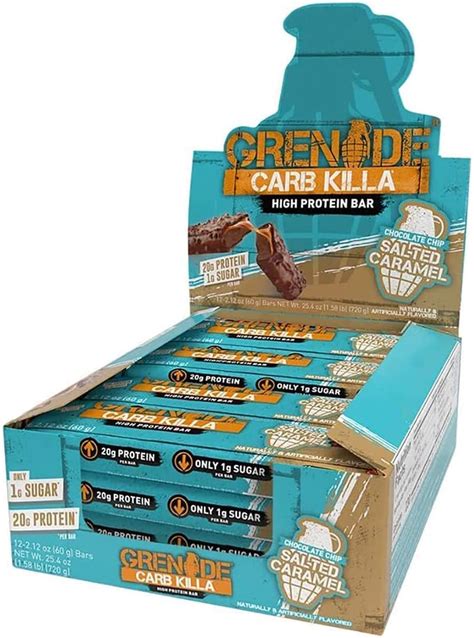 Amazon Grenade High Protein Low Sugar Bar Vanilla 12 X 60g