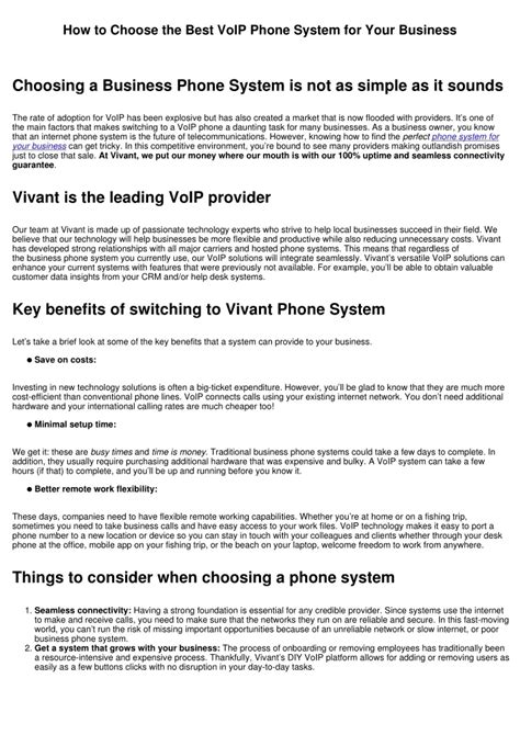 Ppt How To Choose The Best Voip Phone System For Your Business