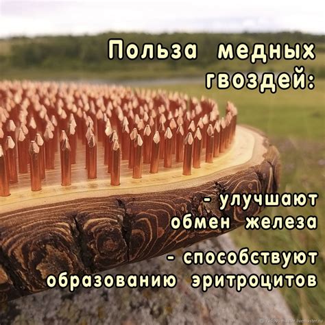 Эко доска Садху из Вяза с медными гвоздями, 10 мм, размер 0-38 в ...