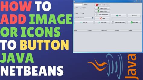 How To Add Image Or Icons To Button Java Netbeans YouTube