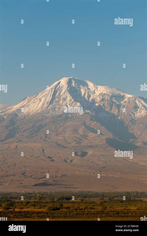 View Of Mount Ararat From Khor Virap An Armenian Monastery Located In