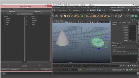 Autodesk Maya 2020 Connection Editor Tutorial For Beginner Youtube