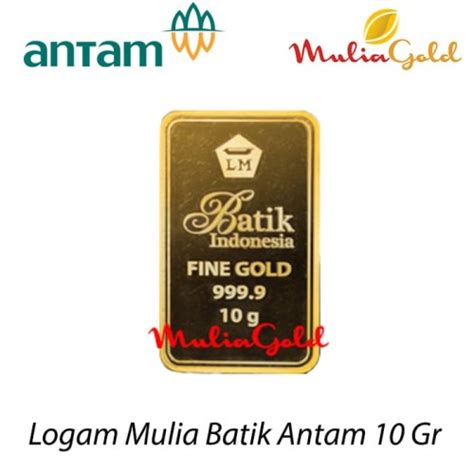 Jual Logam Mulia Antam Gr Edisi Batik Indonesia Sertifikat Antam