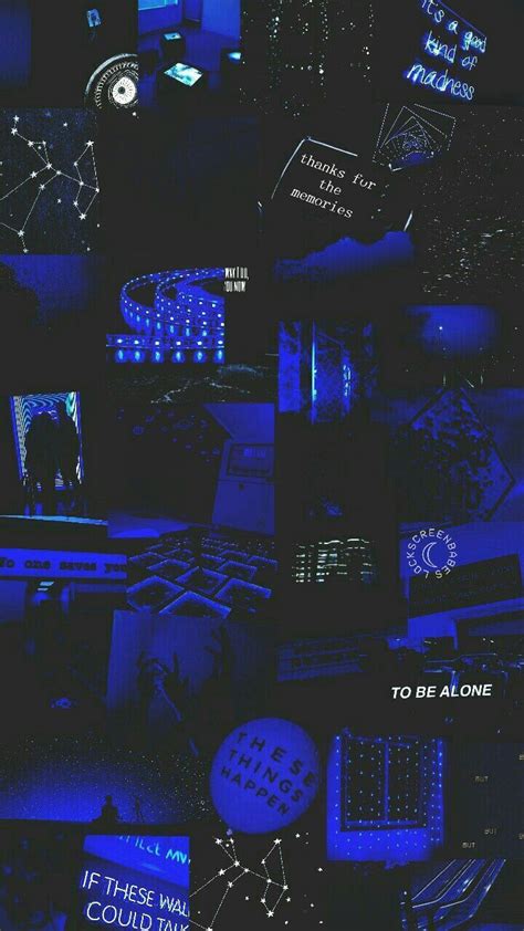 Dark Blue Wallpaper Aesthetic