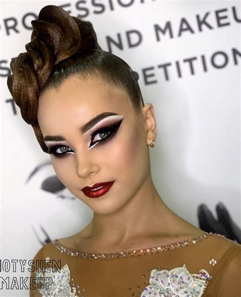 Makeup Ballroom Dance Motyshenmakeup Ballroom Dancing Hairstyles