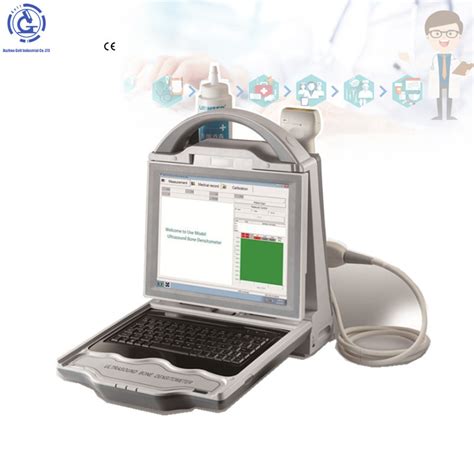 Portable Metal Laptop Bone Density Detector Ultrasound Automatic Bone