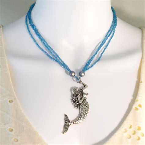 Mermaid Pendant Necklace – 17 to18 Inches (Made to Order) - Twisted Pixies